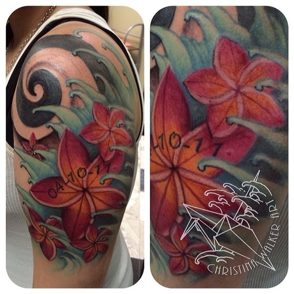Photo taken at Lucky Bamboo Tattoo by Christina W. on 2/28/2014