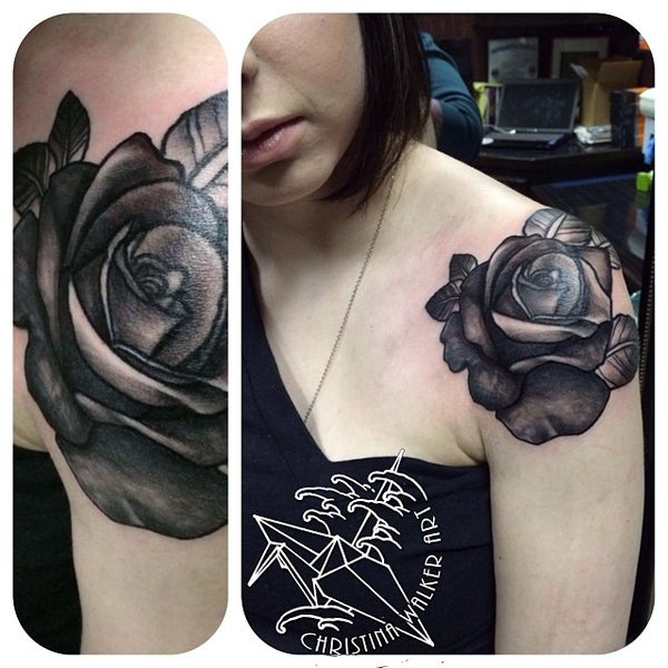 Photo taken at Lucky Bamboo Tattoo by Christina W. on 1/8/2014