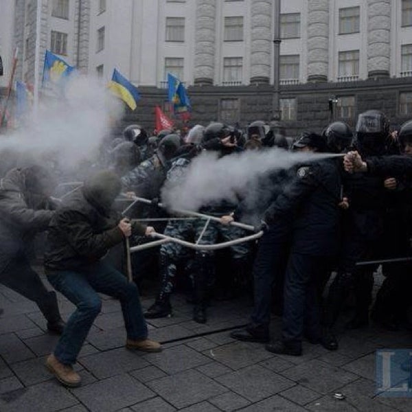 Photo taken at Євромайдан by Alex on 11/24/2013