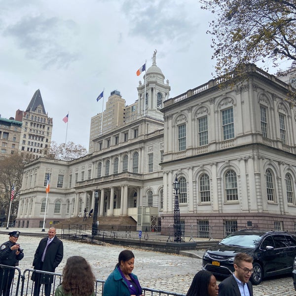 Photo taken at New York City Hall by Ryan S. on 11/27/2019