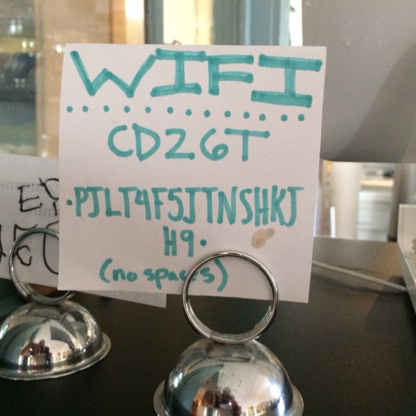 Wifi password: