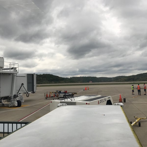 Photo taken at Yeager Airport (CRW) by Erin B. on 4/19/2017