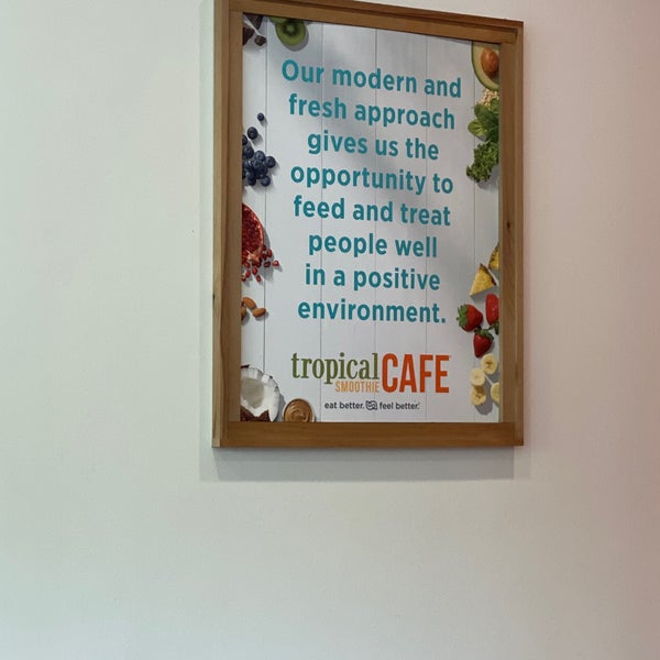 Tropical Smoothie Cafe Downtown Tampa 200 N. Tampa Street, Suite G120