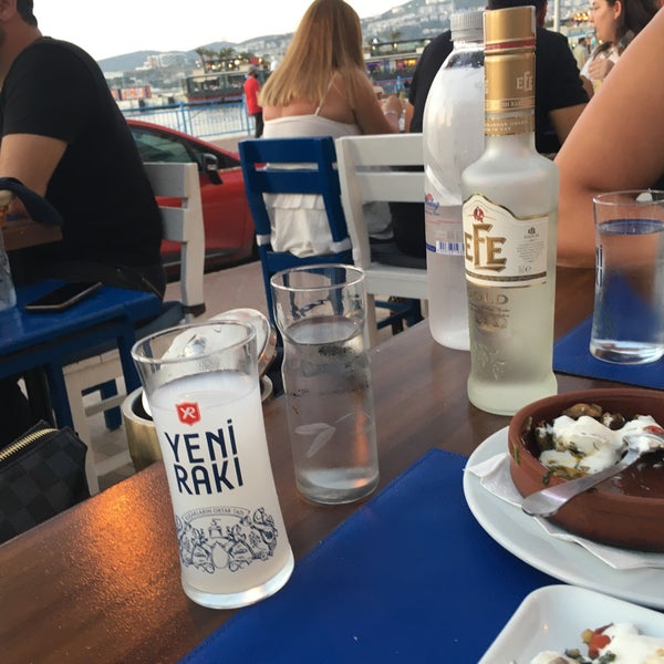 Photo taken at Mavi Balık&amp;Meze Restaurant by Nese K. on 6/26/2021