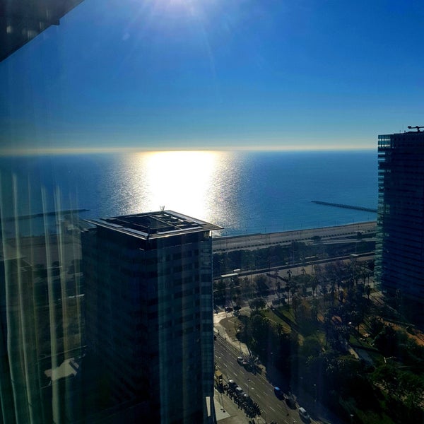 Photo taken at Hilton Diagonal Mar Barcelona by Philippe R. on 12/15/2021