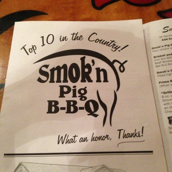 รูปภาพถ่ายที่ Smok&#39;n Pig BBQ โดย Charles T. เมื่อ 8/4/2013