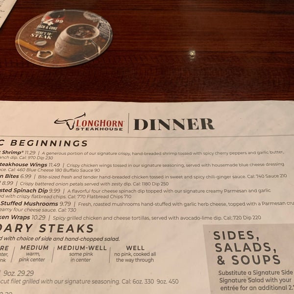 LongHorn Steakhouse 10 tips from 514 visitors