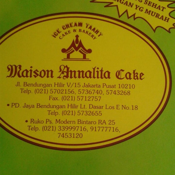 Maison annalita cake