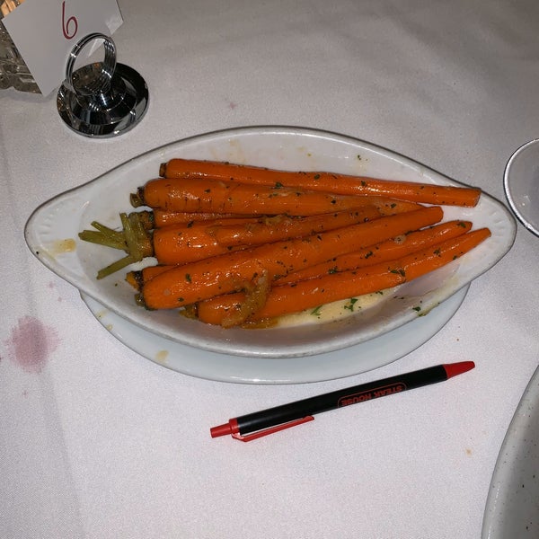 Orange glazed honey carrots. #ruthchrissteakhouse #24hourfoodgeek Follow us at http://24hourfoodgeek.wordpress.com