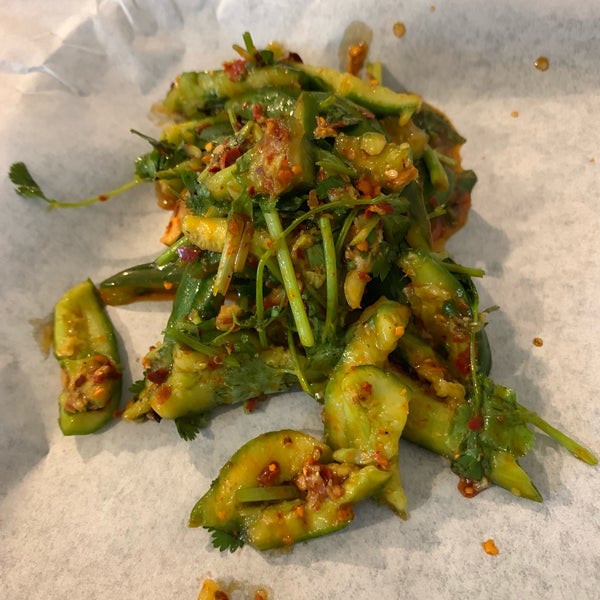 Spicy cucumber salad. #lonaslileats #24hourfoodgeek Follow us at http://24hourfoodgeek.wordpress.com