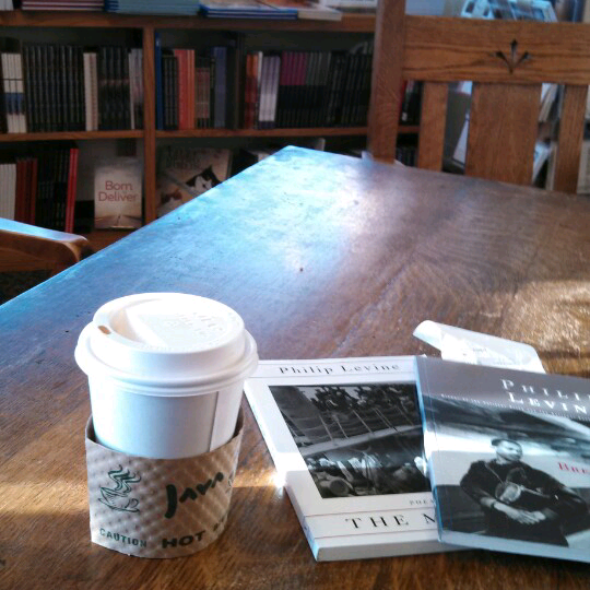Ulysses coffee in the back corner is the best place to read. Poetry is on sale right now, 45 percent off.