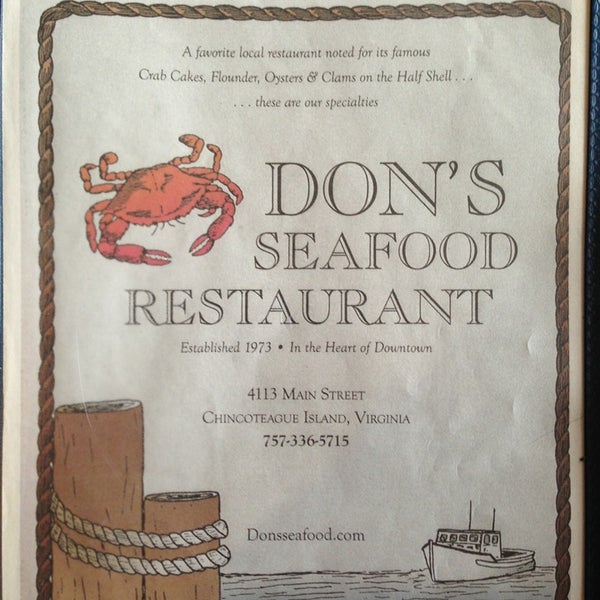 Don's Seafood Restaurant 4113 Main St