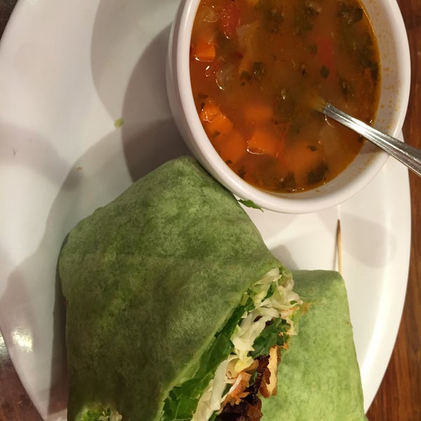 Seasonal soups are always good. Banh mi salad and Thai tofu wrap are great additions to the menu