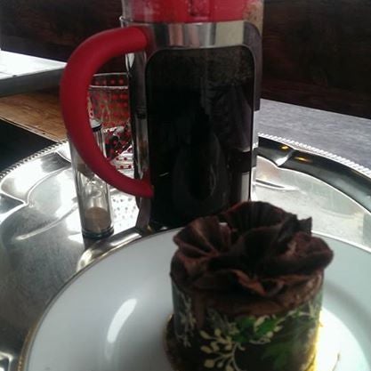 French press and Le Bonbon. Life doesn't get any better than this.