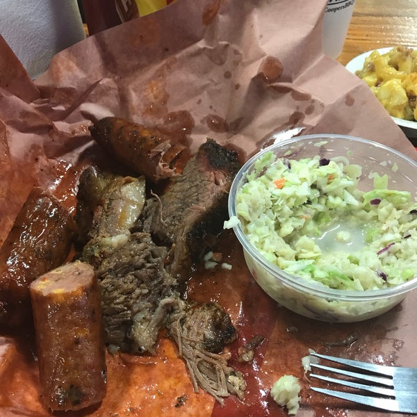 Photo taken at Cooper&#39;s Old Time Pit Bar-B-Que by Daniel W. on 3/20/2018