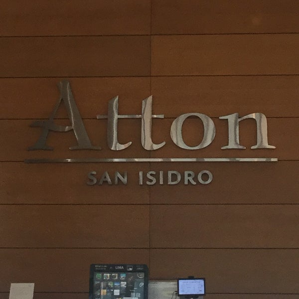 Photo taken at Hotel Atton San Isidro by Juan R. on 8/26/2016