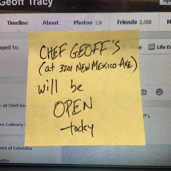 Foto diambil di Chef Geoff&#39;s oleh Chef Geoff pada 2/13/2014