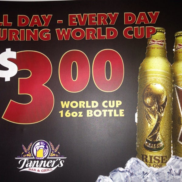 16 oz Special "Gold" bottles of Bud $3 through July 13th!