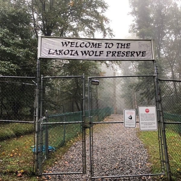 Photo taken at Camp Taylor &amp; Lakota Wolf Preserve by D L. on 10/6/2018