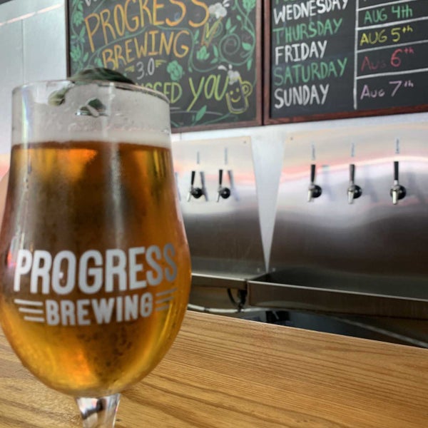Photo taken at Progress Brewing by Thirsty J. on 8/5/2022