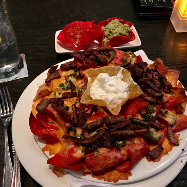 Steak Nachos are delicious and filling