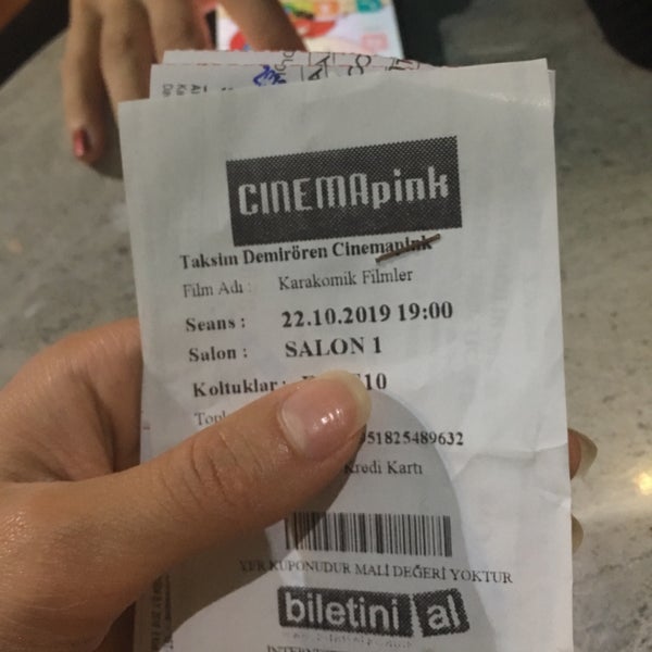 Photo taken at CinemaPink by Nur C. on 10/22/2019