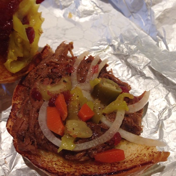 Foto diambil di Maverick&#39;s Real Roast Beef oleh Gina S. pada 10/25/2014