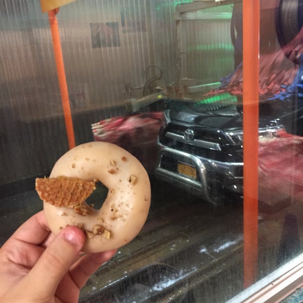 awesome donuts in a car wash