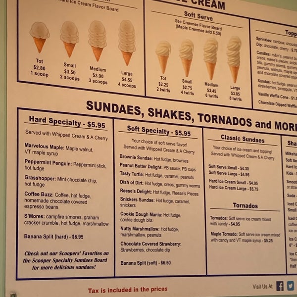 The Village Scoop Ice Cream Parlor in Colchester