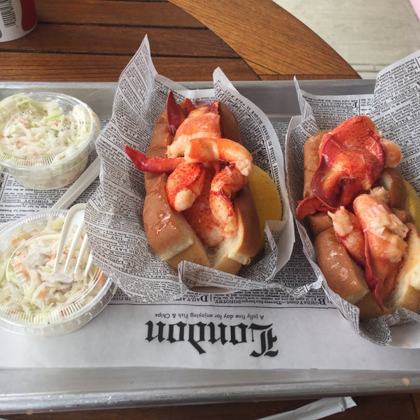Watch the cars go by and eat a lobster roll (17.69 a la carte, phew!)
