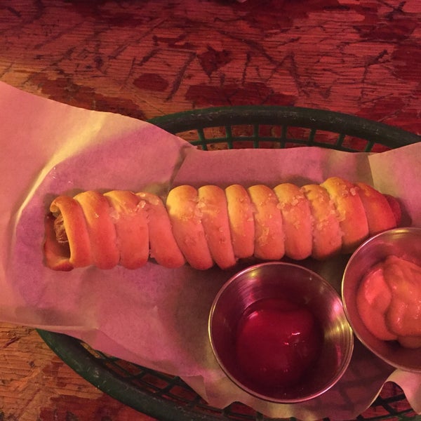 the pretzel dog is the best bar snack of all time