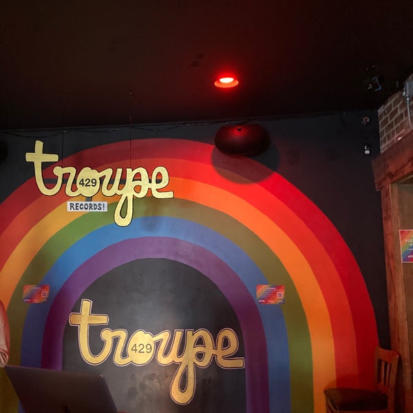 awesome seeming gay bar that transformed half its space into a record store bc COVID. Great happy hour. Maine “Lunch” IPA on tap!