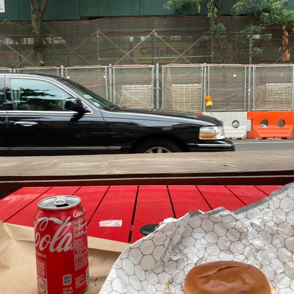 Stupid good. The chicken sandwiches are all $7.09-$7.86 or something. Can’t sit inside anymore but who could complain about seein the cars go nyoom on Ave C and like twelve guys asking you for money