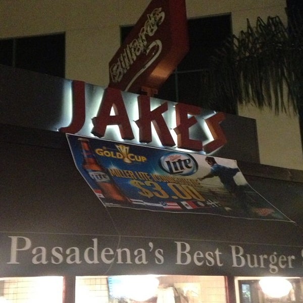 Photo taken at Jake&#39;s Burgers &amp; Billiards by Rich H. on 8/19/2013