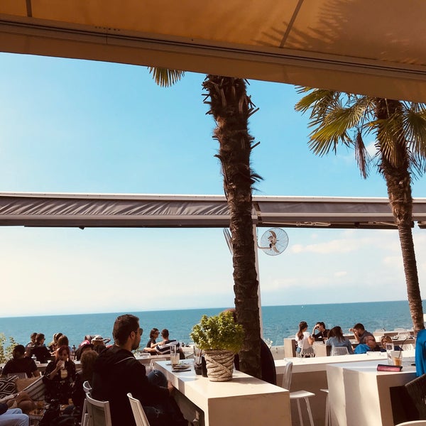 Photo taken at Mistral Seaside Bar by Angelos C. on 10/6/2018