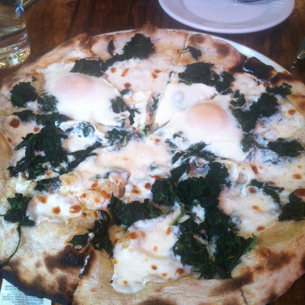 Want to have a great day?  Have the spinach / mozz / egg pizza for breakfast.