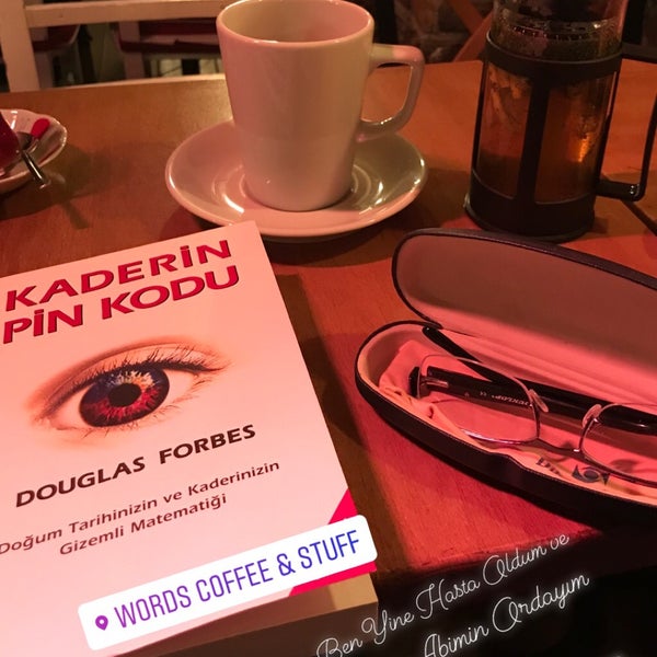 Photo taken at Words.Coffee&amp;Stuff by Bora K. on 3/20/2018