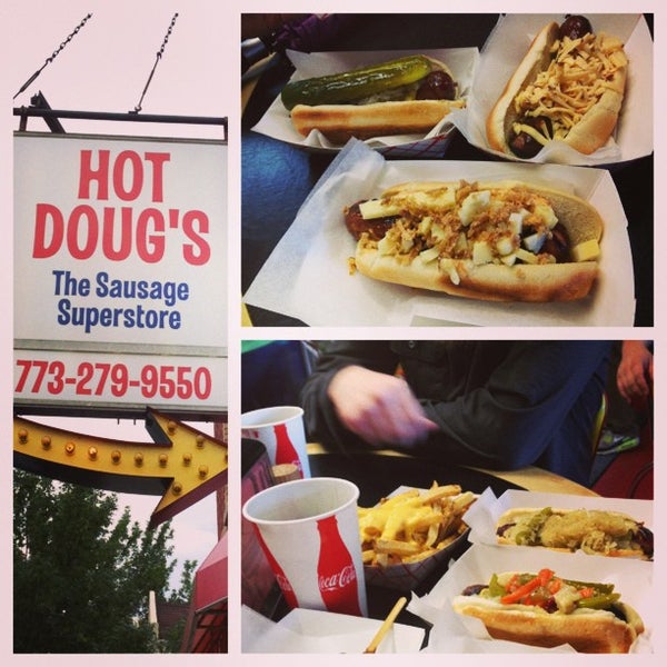 รูปภาพถ่ายที่ Hot Doug&#39;s โดย Leigh Anna T. เมื่อ 6/16/2013