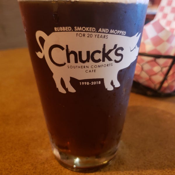 Photo taken at Chuck&#39;s Southern Comforts Cafe by Bridgett on 4/8/2021