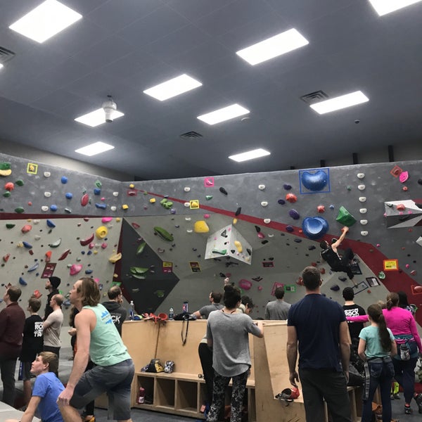Photo taken at Adventure Rock Climbing Gym Inc by Celeste on 1/31/2018