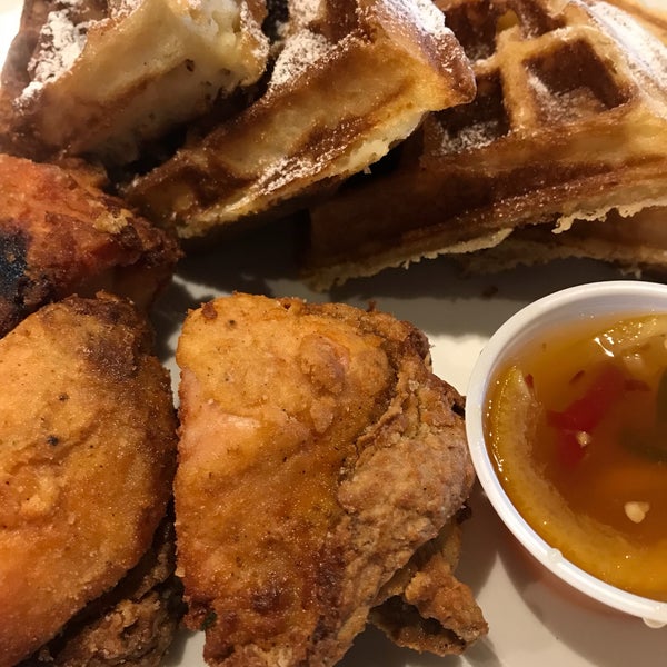 Brunch! Get the chicken and waffles!