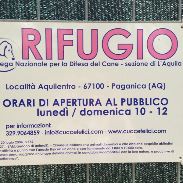 Photo taken at Rifugio della Sezione di L&#39;Aquila della Lega Nazionale per la Difesa del Cane by Francesca F. on 5/30/2013