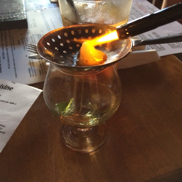 The drink you see on fire is called The Zombie and it is mostly 151 and absinthe