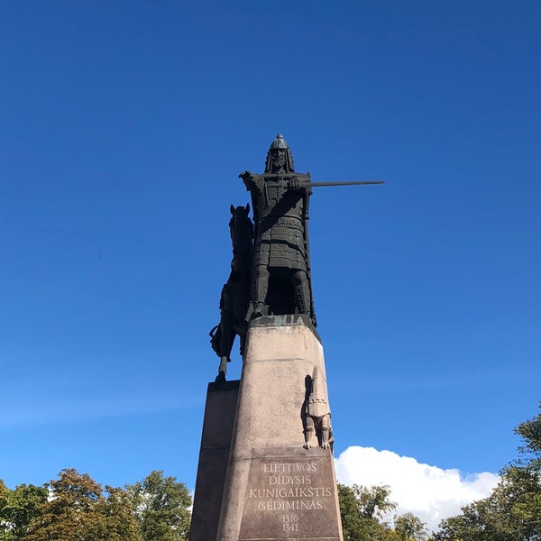 Photo taken at Great Duke Gediminas monument by Ince M. on 9/29/2018