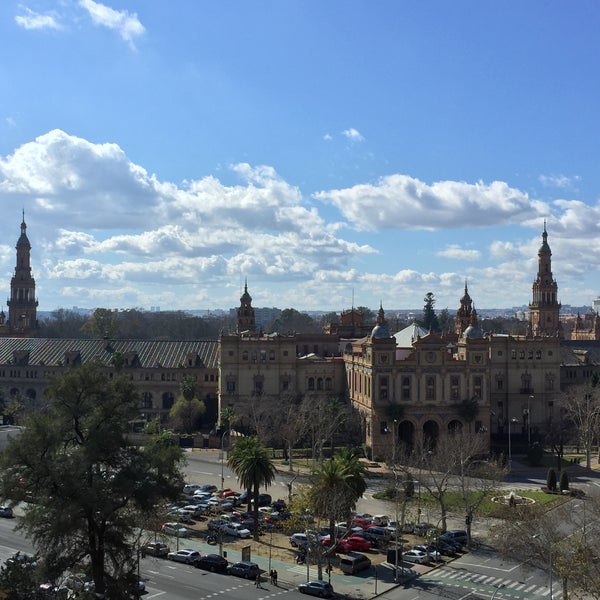 Photo taken at Hotel Meliá Sevilla by Sergio J. on 2/21/2015