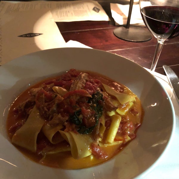 Pappardelle was fresh with bright notes of basil and tomato and rich with the delicious tender lamb.