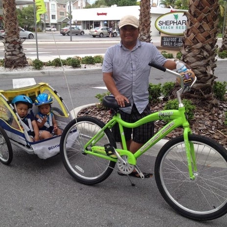 Photo taken at Clearwater Beach Scooter and Bike Rentals by Mike M. on 8/26/2015