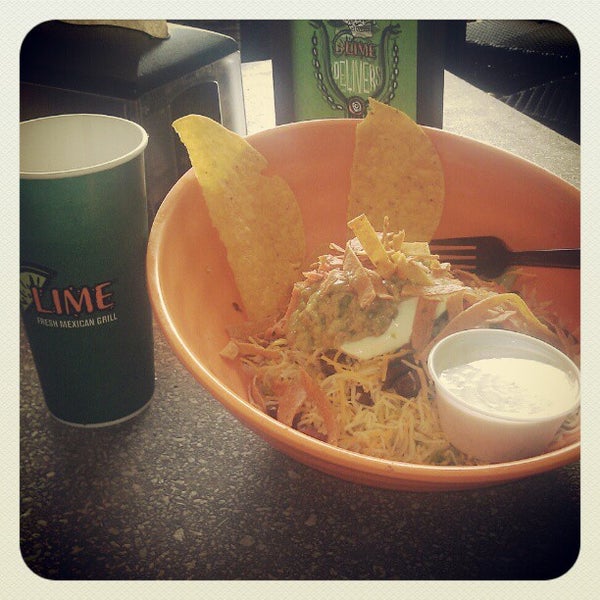 Photo taken at Lime Fresh Mexican Grill by Crystal D. on 10/19/2012