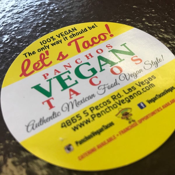 Photo taken at Pancho&#39;s Vegan Tacos by Sandra M. on 5/10/2017