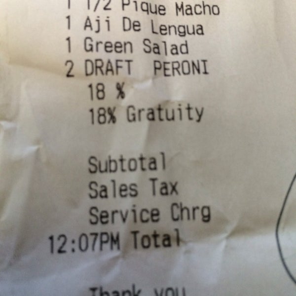 Check your bill an 18% Gratuity might already be included.